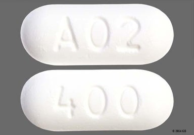 White Oval A02 And 400 - Acyclovir 400mg Tablet