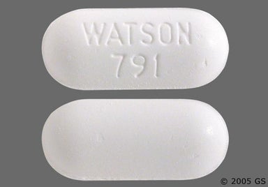 White Oblong WATSON 791 - Naproxen 500mg Tablet