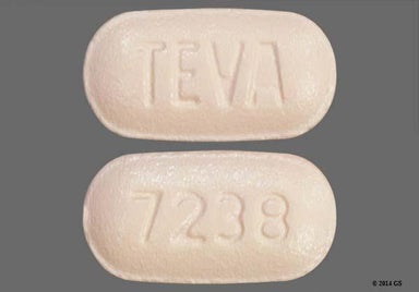 Pink Oblong 7238 And Teva - Irbesartan/Hydrochlorothiazide 150mg-12.5mg Tablet