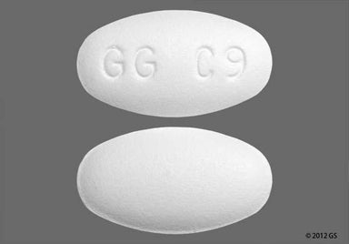 White Oval GG C9 - Clarithromycin 500mg Tablet