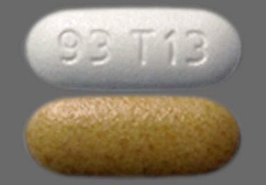 White, Tan Oblong 93 T13 - Fexofenadine Hydrochloride/Pseudoephedrine Hydrochloride 60mg-120mg 12 Hour Extended-Release Tablet