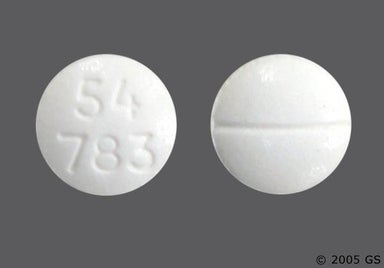 White Round 54 783 - Codeine Sulfate 30mg Tablet