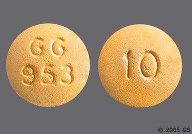 Yellow Round GG 953 - Prochlorperazine Maleate 10mg Tablet