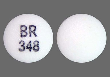 White Round BR 348 - Aplenzin 348mg Extended-Release Tablet