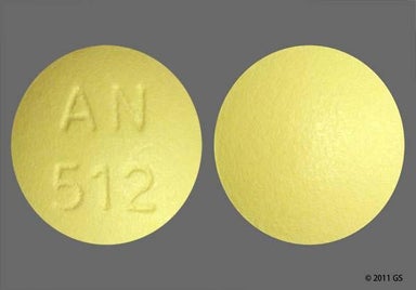 Yellow Round An 512 - Salsalate 500mg Tablet