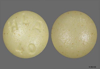 Yellow Round Hla 40 - Atorvastatin Calcium 40mg Tablet