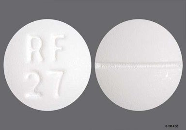 White Round RF 27 - Chloroquine Phosphate 250mg Tablet