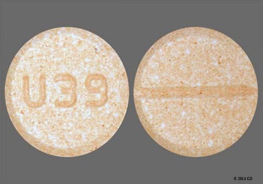 Orange Round U39 - Dextroamphetamine Sulfate 10mg Tablet