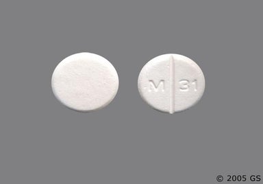 White Round M 31 - Allopurinol 100mg Tablet