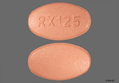 Pink Oval Rx125 - Valsartan 160mg Tablet
