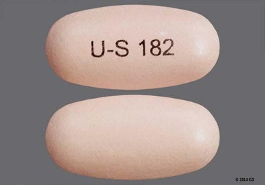 Pink Oblong U-S 182 - Divalproex Sodium 500mg Delayed-Release Tablet