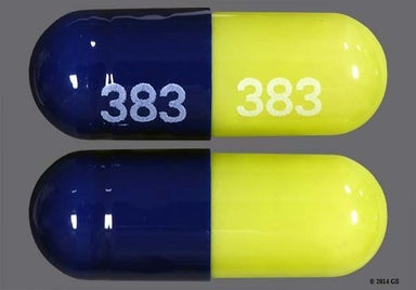 Blue, Green Capsule 383 383 - Duloxetine 60mg Delayed-Release Capsule