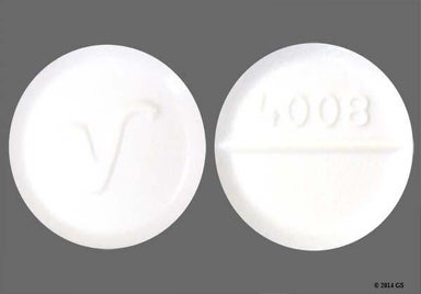 White Round 4008 - Lorazepam 1mg Tablet