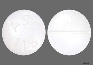White Round ASC 116 - Methadone Hydrochloride 10mg Tablet
