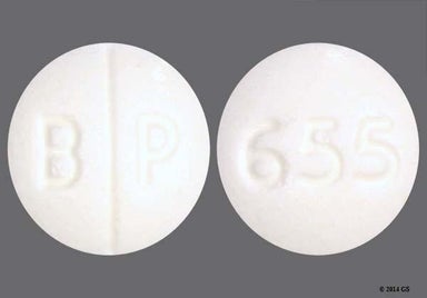 White Round B P - Methimazole 5mg Tablet