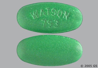 Green Oblong WATSON 793 - Naproxen Sodium 550mg Tablet