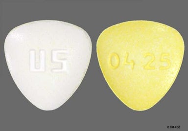Yellow And White Triangle 04 25 And Us - Norel AD 325mg-4mg-10mg Tablet