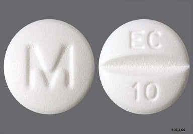 White Round M And Ec 10 - Escitalopram 10mg Tablet