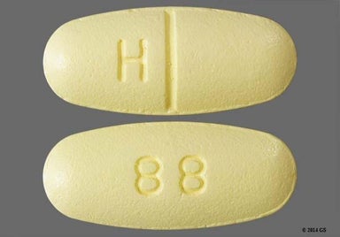 Yellow Oblong 88 - Levetiracetam 500mg Tablet