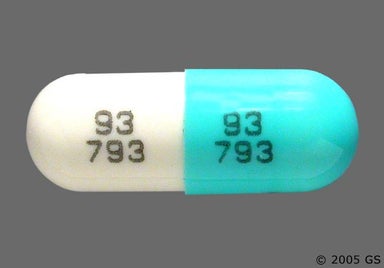 Blue, White Capsule 93 793 93 793 - Nicardipine Hydrochloride 20mg Capsule
