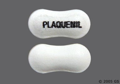 White Oblong PLAQUENIL - Hydroxychloroquine Sulfate 200mg Tablet