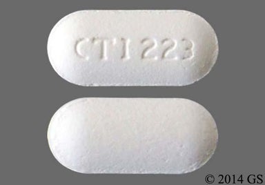 White Oblong CTI 223 - Ciprofloxacin Hydrochloride 500mg Tablet