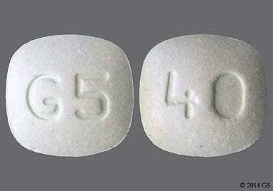 Green Modified rectangle G5 - Pravastatin Sodium 40mg Tablet