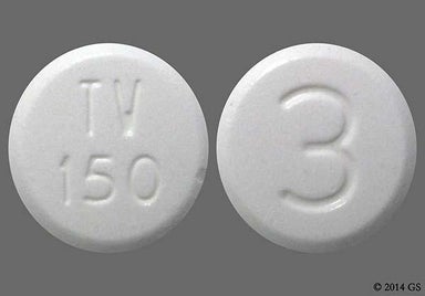 White Round 93 150 - Acetaminophen/Codeine Phosphate 300mg-30mg Tablet