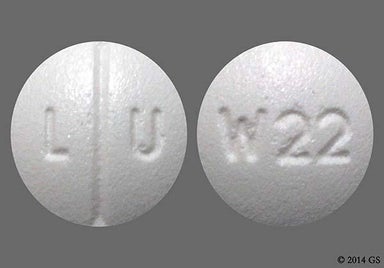 White Round L U - Escitalopram 10mg Tablet