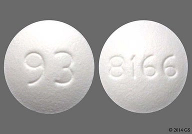 White Round 93 And 8166 - Quetiapine Fumarate 50mg Tablet