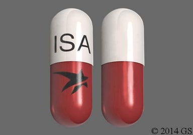 Red-brown Oblong ISA LOGO - CRESEMBA 186mg Capsule