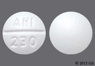 White Round Ani 230 - Propafenone Hydrochloride 150mg Tablet