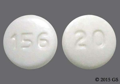 White Round 156 - Telmisartan 20mg Tablet