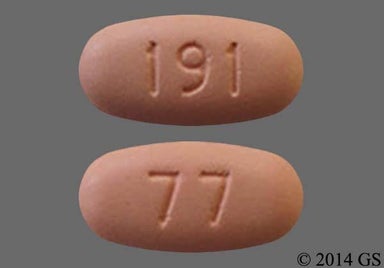 Peach Oblong 191 - Capecitabine 500mg Tablet