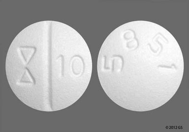 White Round LOGO 10 - Escitalopram 10mg Tablet