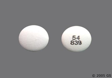 White Round 54 839 - Diclofenac Sodium 75mg Delayed-Release Tablet