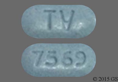 Blue Oblong 7569 - Aripiprazole 5mg Tablet