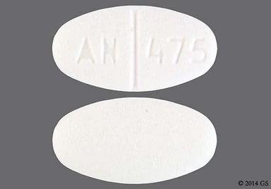White Oval AN 475 - Norethindrone Acetate 5mg Tablet