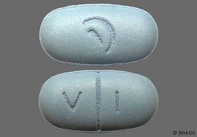 Blue Oval LOGO - Valacyclovir Hydrochloride 1g Tablet