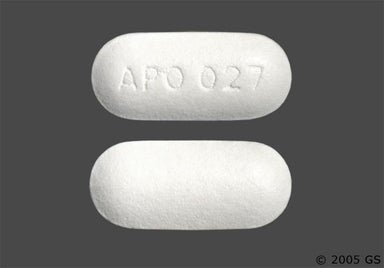 White Oblong APO 027 - Ticlopidine Hydrochloride 250mg Tablet