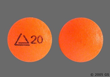 Orange Round LOGO 20 - Altoprev 20mg Extended-Release Tablet