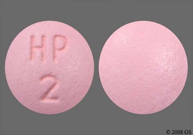Pink Round HP 2 - Hydralazine Hydrochloride 25mg Tablet