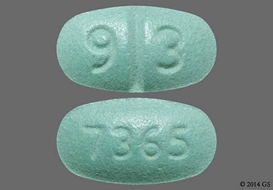 Green Oval 7365 - Losartan Potassium 50mg Tablet