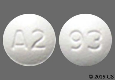 White Round A2 And 93 - Almotriptan Malate 12.5mg Tablet