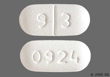 White Oblong 0924 - Oxaprozin 600mg Tablet
