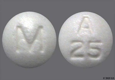 White Round M And A 25 - Acarbose 25mg Tablet