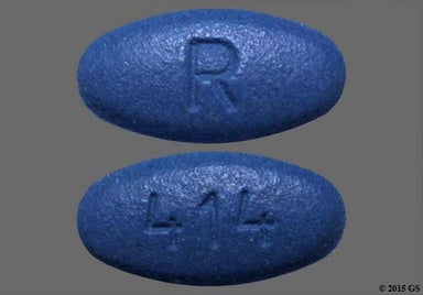 Blue Oval R And 414 - Amlodipine Besylate/Atorvastatin Calcium 10mg-10mg Tablet