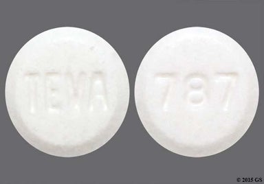 White Round Teva, 93, And 787 - Atenolol 25mg Tablet