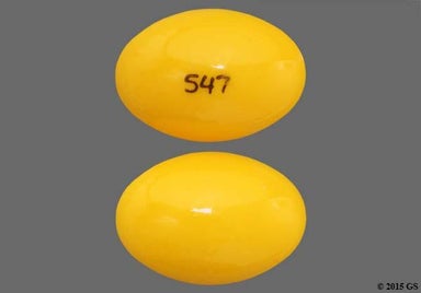 Yellow Capsule 547 - Calcitriol 0.25mcg Capsule