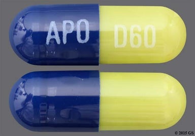 Blue, Green Capsule APO D60 - Duloxetine 60mg Delayed-Release Capsule